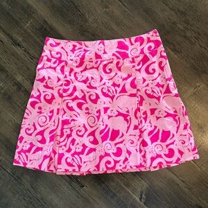 Vintage Lilly Pulitzer | Animal Print Skirt | Girls Size 8